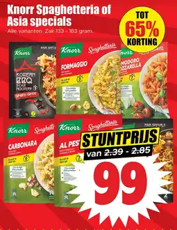 Dirk Knorr Spaghetteria of Asia specials aanbieding