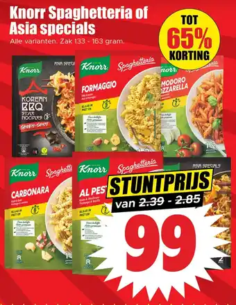 Dirk Knorr Spaghetteria of Asia specials aanbieding
