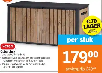 Albert Heijn Opbergbox Southwood Pine aanbieding