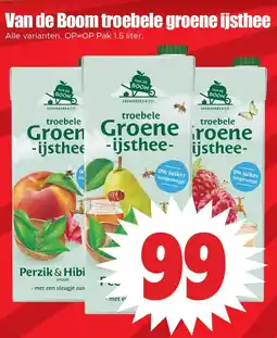 Dirk Van de Boom troebele groene ijsthee aanbieding