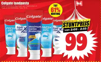 Dirk Colgate tandpasta aanbieding