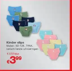 Kik Kinder slips aanbieding
