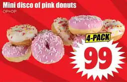 Dirk Mini disco of pink donuts aanbieding