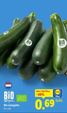 Lidl Bio courgette aanbieding