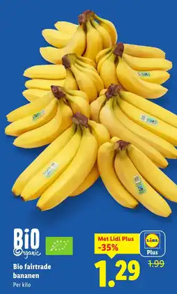 Lidl Bio fairtrade bananen aanbieding