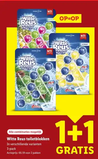 Lidl Witte Reus toiletblokken aanbieding