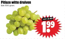 Dirk Pitloze witte druiven aanbieding