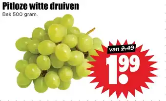 Dirk Pitloze witte druiven aanbieding
