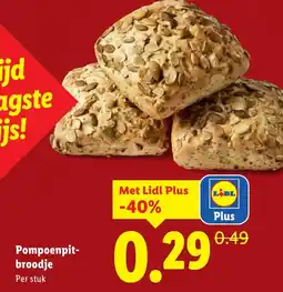Lidl Pompoenpit broodje aanbieding