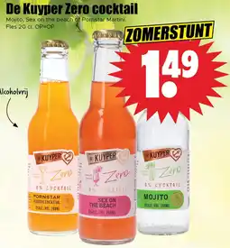 Dirk De kuyper zero cocktail aanbieding
