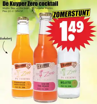 Dirk De kuyper zero cocktail aanbieding