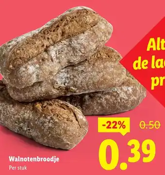Lidl Walnotenbroodje aanbieding