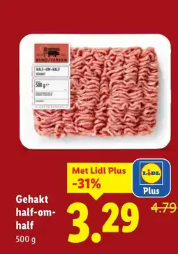 Lidl Gehakt half om half aanbieding