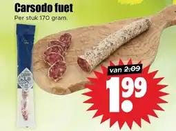 Dirk Carsodo fuet aanbieding