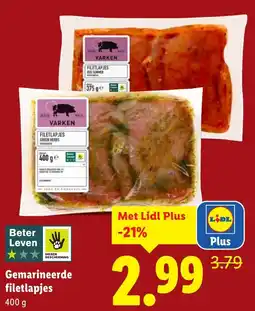 Lidl Gemarineerde filetlapjes aanbieding