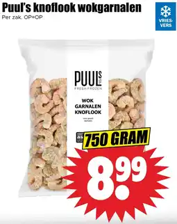 Dirk Puul's knoflook wokgarnalen aanbieding