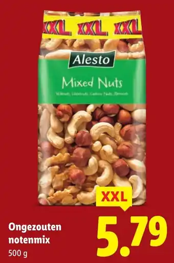 Lidl Ongezouten notenmix aanbieding