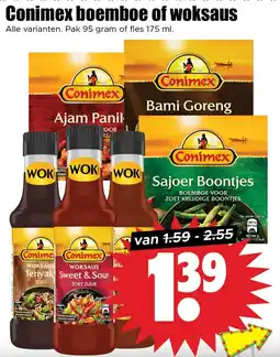 Dirk Conimex boemboe of woksaus aanbieding