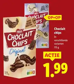 Lidl Choclait chips aanbieding