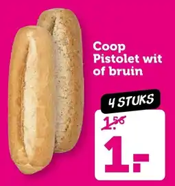 Coop Coop Pistolet wit of bruin aanbieding