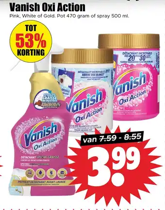 Dirk Vanish oxi action aanbieding