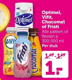 Coop Optimel, Vifit, Chocomel of Fristi aanbieding