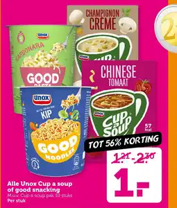Coop Alle Unox Cup a soup of good snacking aanbieding