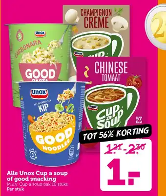Coop Alle Unox Cup a soup of good snacking aanbieding