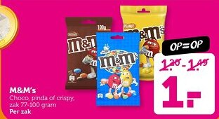 Coop M&M's aanbieding