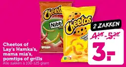 Coop Cheetos of Lay's Hamka's, mama mia's, pomtips of grills aanbieding