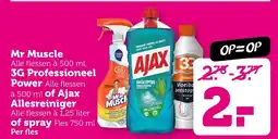 Coop Mr Muscle 3G Professioneel Power of Ajax Allesreiniger of spray aanbieding