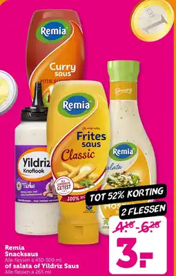 Coop Remia Snacksaus of salata of Yildriz Saus aanbieding
