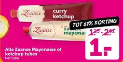 Coop Alle Zaanse Mayonaise of ketchup tubes aanbieding