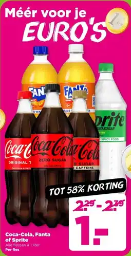 PLUS Coca-Cola, Fanta of Sprite aanbieding