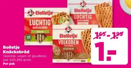 PLUS Bolletje Knäckebröd aanbieding