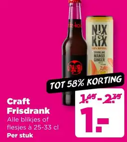 PLUS Craft Frisdrank aanbieding