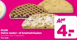 PLUS Plus Halve raster of kruimelvlaaien aanbieding