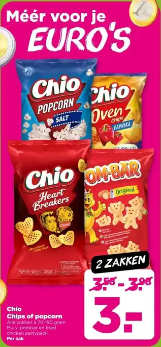 PLUS Chips of popcorn aanbieding