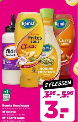PLUS Remia Snacksaus of salata of Yildriz Saus aanbieding
