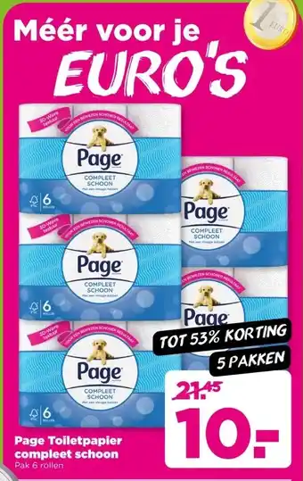PLUS Page Toiletpapier compleet schoon aanbieding