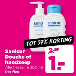 PLUS Sanicur Douche of handzeep aanbieding