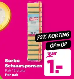 PLUS Sorbo Schuursponsen aanbieding
