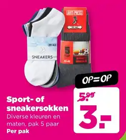 PLUS Sport of sneakersokken aanbieding