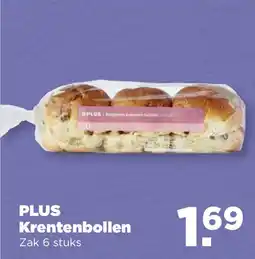 PLUS PLUS Krentenbollen aanbieding