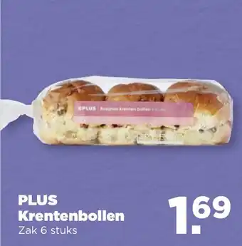 PLUS PLUS Krentenbollen aanbieding
