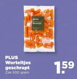 PLUS Plus Worteltjes geschrapt aanbieding