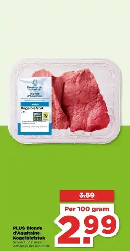 PLUS PLUS Blonde d'Aquitaine Kogelbiefstuk aanbieding