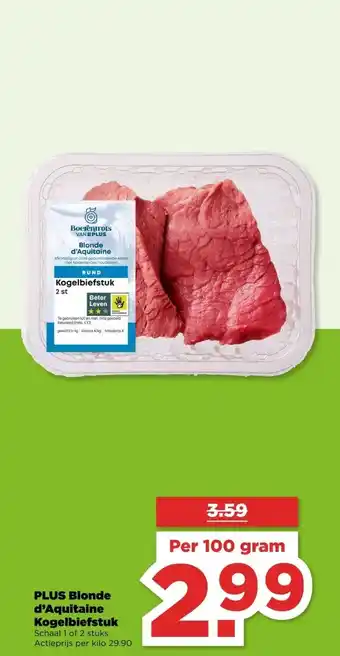 PLUS PLUS Blonde d'Aquitaine Kogelbiefstuk aanbieding