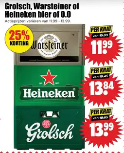 Dirk Grolsch warsteiner of heineken bier of 0.0 aanbieding