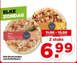 PLUS Alle Uit de keuken van PLUS Pizza's aanbieding